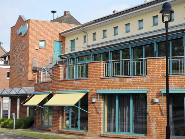 Ansicht des Hamme Forum von hinten